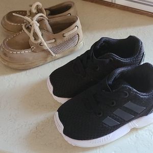 TWO pairs Adidas and Sperry Topsiders
